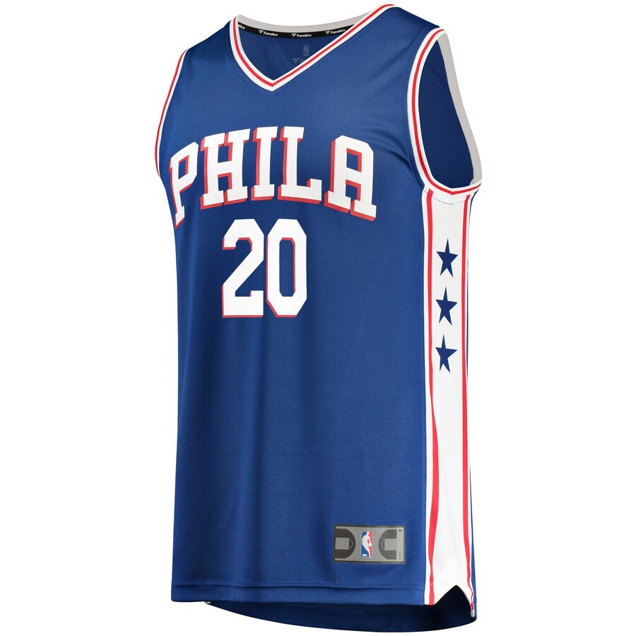 Alternative view of Markelle Fultz Philadelphia 76ers Fanatics Branded Fast Break Player Replica Basketball Jersey Royal - Icon Edition