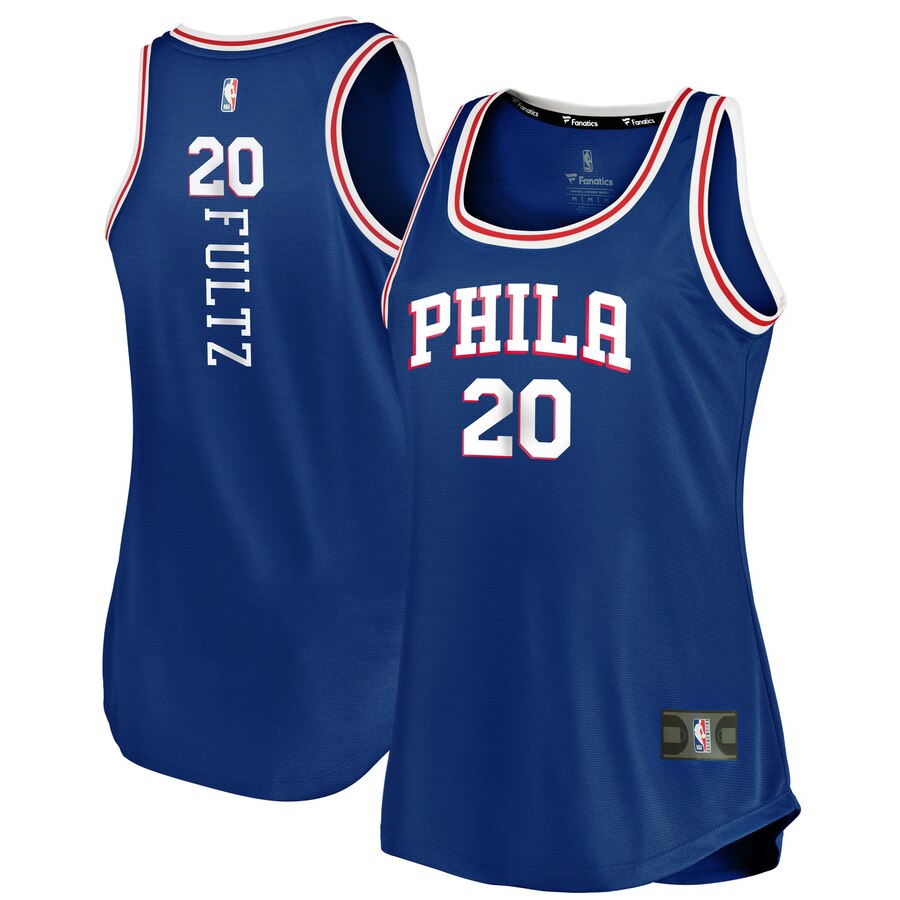 Markelle Fultz Philadelphia 76ers Fanatics Branded Women's Fast Break Tank Basketball Jersey - Icon Edition - Royal