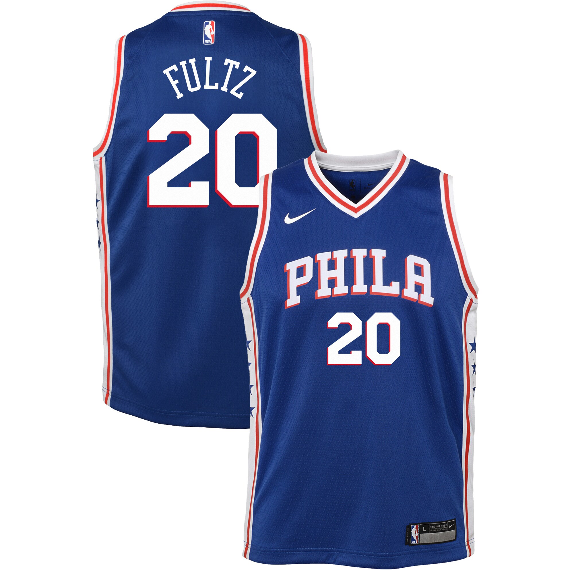 Markelle Fultz Philadelphia 76ers Youth Swingman Basketball Jersey Blue – Icon Edition
