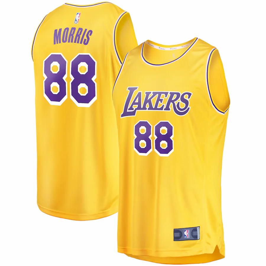 Markieff Morris Los Angeles Lakers Fanatics Branded Fast Break Home Player Basketball Jersey - Icon Edition - Gold