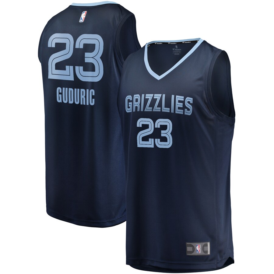 Marko Guduric Memphis Grizzlies Fanatics Branded Fast Break Player Basketball Jersey – Icon Edition – Navy