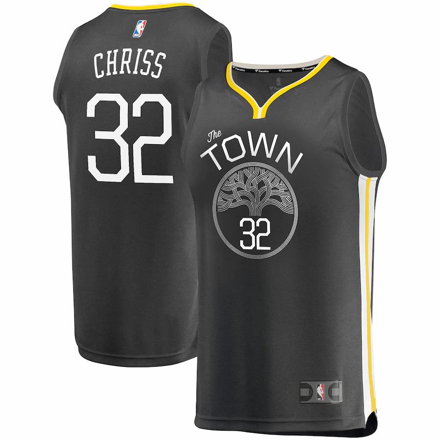 Marquese Chriss Golden State Warriors Fanatics Branded Fast Break Player Basketball Jersey - Statement Edition - Black