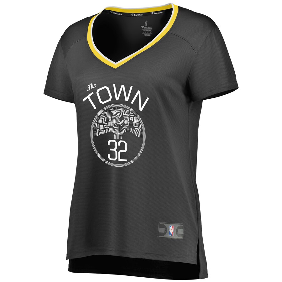 Alternative view of Marquese Chriss Golden State Warriors Fanatics Branded Women's Fast Break Player Basketball Jersey - Statement Edition - Black