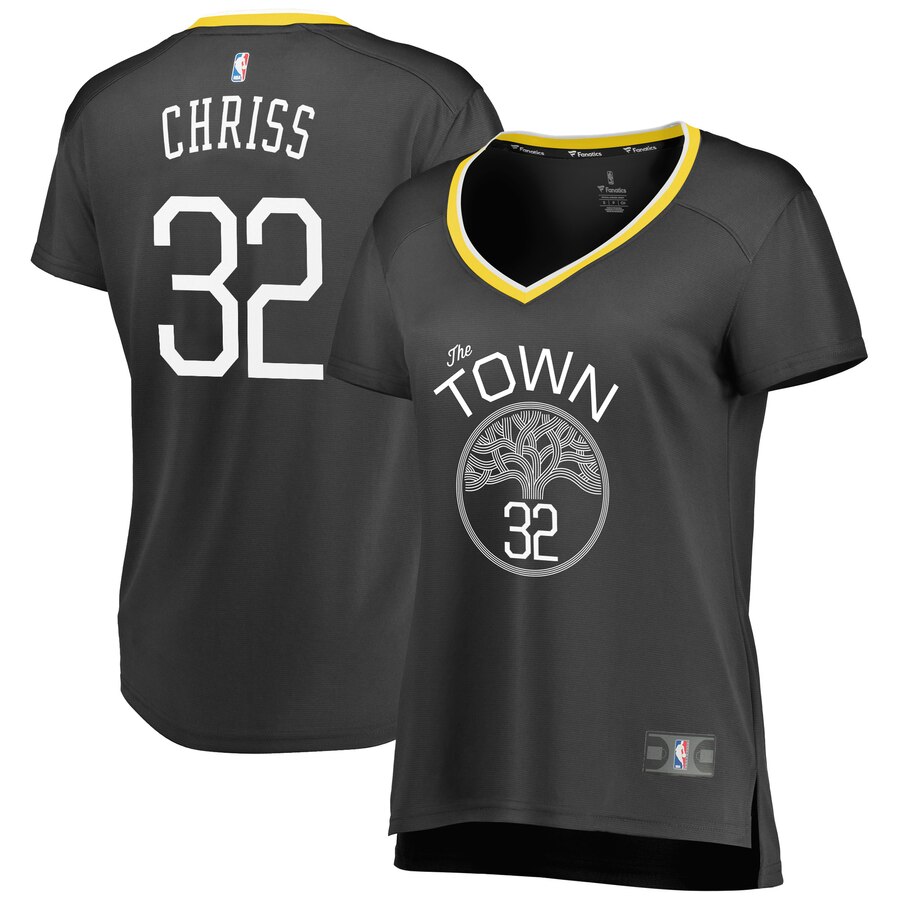 Marquese Chriss Golden State Warriors Fanatics Branded Women's Fast Break Player Basketball Jersey - Statement Edition - Black