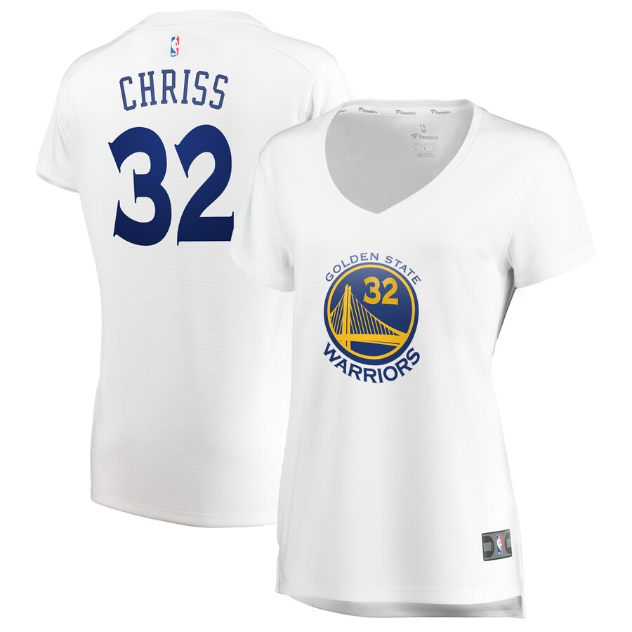 Marquese Chriss Golden State Warriors Fanatics Branded Women’s Fast Break Player Basketball Jersey – Association Edition – White