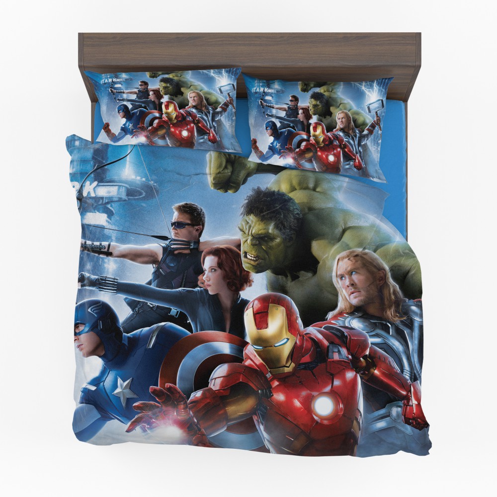 Marvel Avengers 2 Movie Super Heroes Bed In Bag - Custom Bedding Set