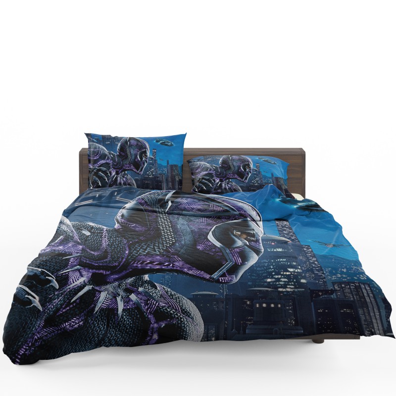 Marvel Black Panther Movie Comforter Set - Custom Bedding Set