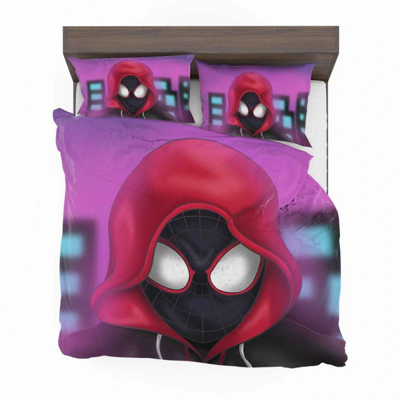 Alternative view of Marvel Cinematic Universe Miles Morales Comics Movie Bedding Set - Custom Bedding Set