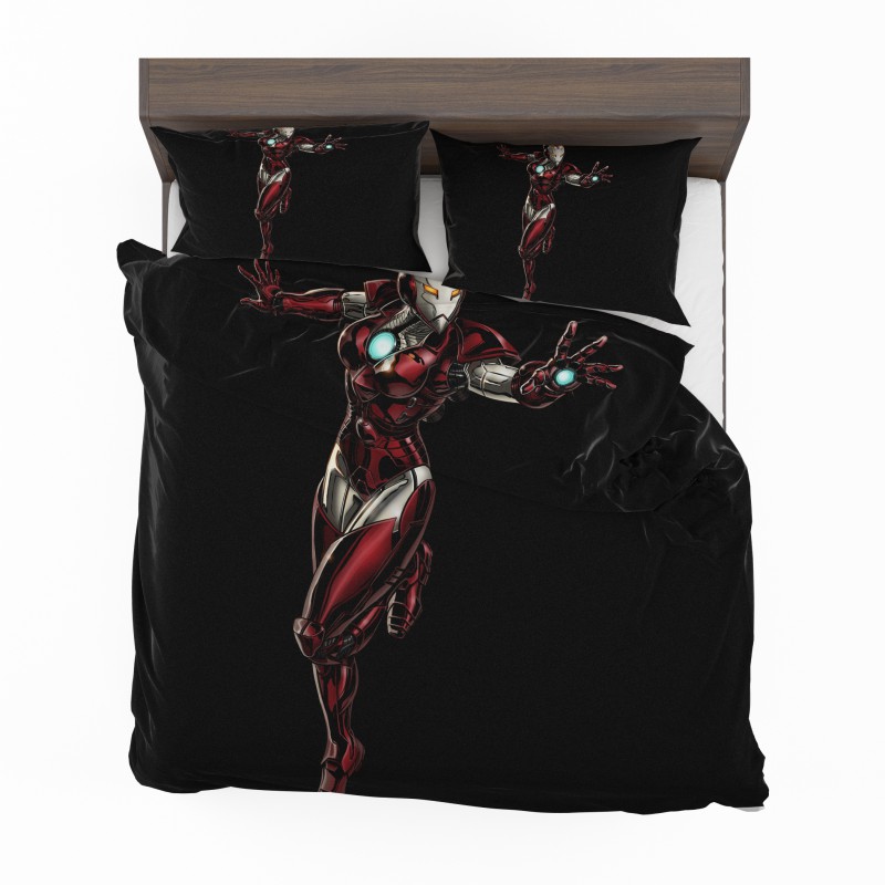 Alternative view of Marvel Comics Iron Woman Bedding Set - Custom Bedding Set