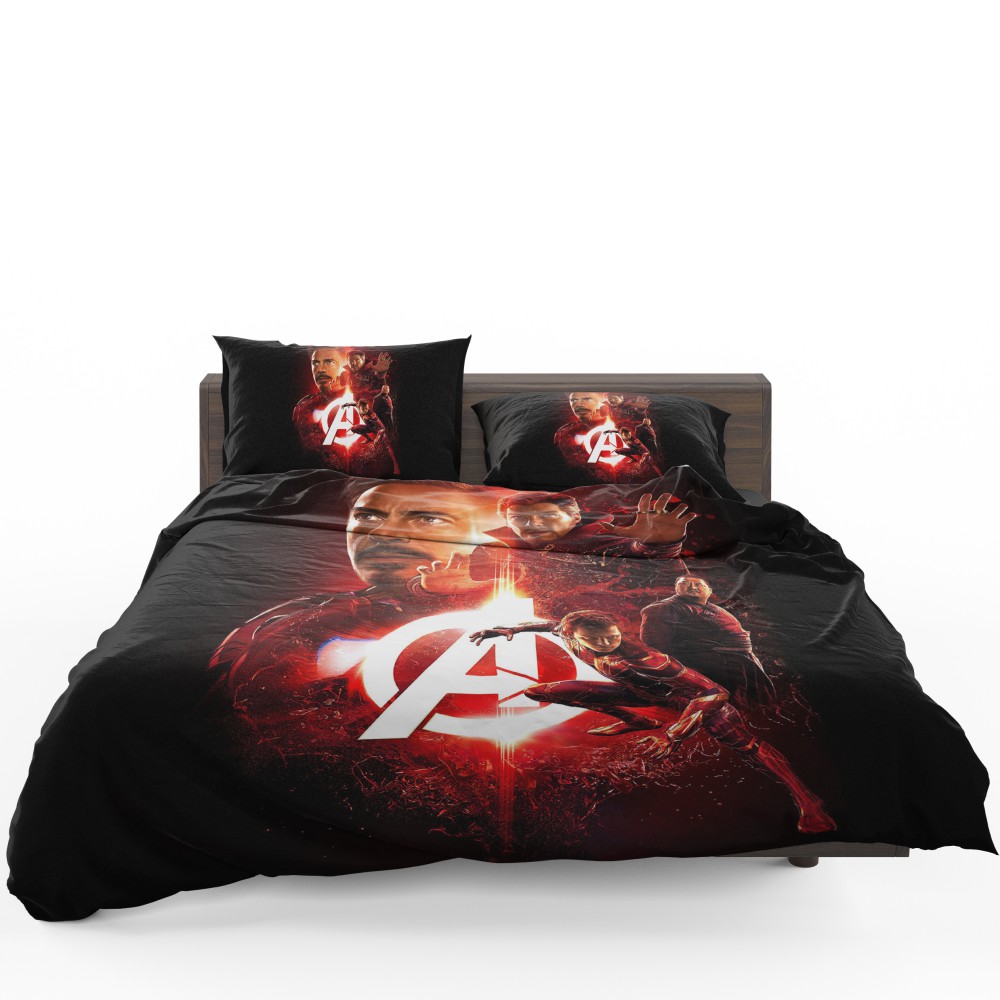Alternative view of Marvel Iron Man Doctor Strange Spider Man Avenger Infinity War Bedding Set - Custom Bedding Set