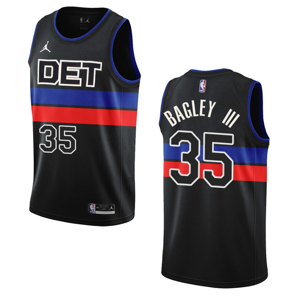 Marvin Bagley Iii Black Statement Edition 2022-23 Detroit Pistons Swingman Basketball Jersey