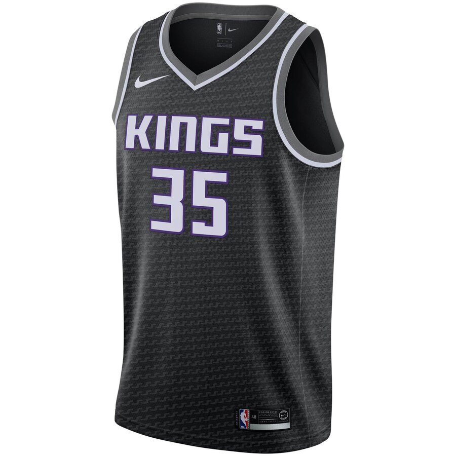 Alternative view of Marvin Bagley Iii Sacramento Kings 2019/2020 Swingman Basketball Jersey – Statement Edition – Black