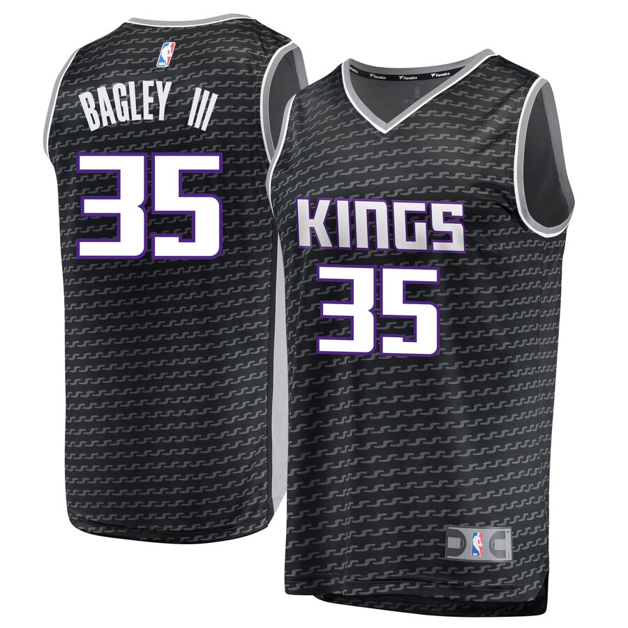 Marvin Bagley Iii Sacramento Kings Fanatics Branded 2020 Nba Draft First Round Pick Fast Break Replica Basketball Jersey Black - Statement Edition