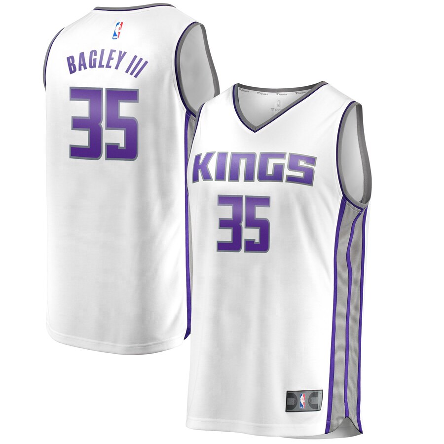 Marvin Bagley Iii Sacramento Kings Fanatics Branded Fast Break Replica Basketball Jersey White - Association Edition