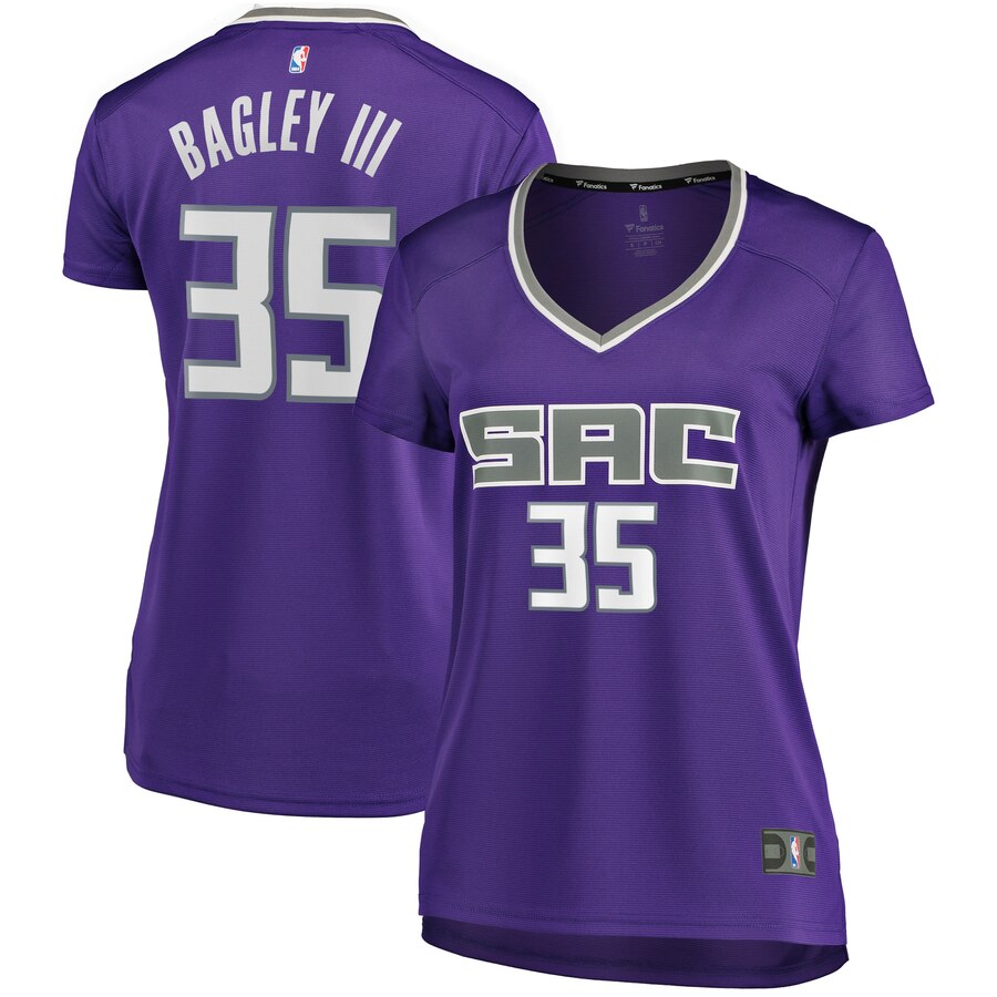 Marvin Bagley Iii Sacramento Kings Fanatics Branded Women's Fast Break Player Replica Basketball Jersey - Icon Edition - Purple