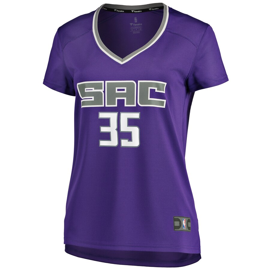 Alternative view of Marvin Bagley Iii Sacramento Kings Fanatics Branded Women's Fast Break Player Replica Basketball Jersey - Icon Edition - Purple