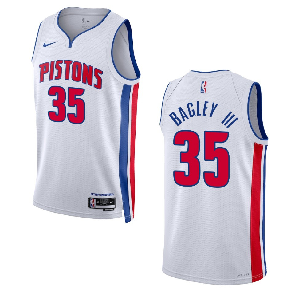 Marvin Bagley Iii White Association Edition 2022-23 Detroit Pistons Swingman Basketball Jersey