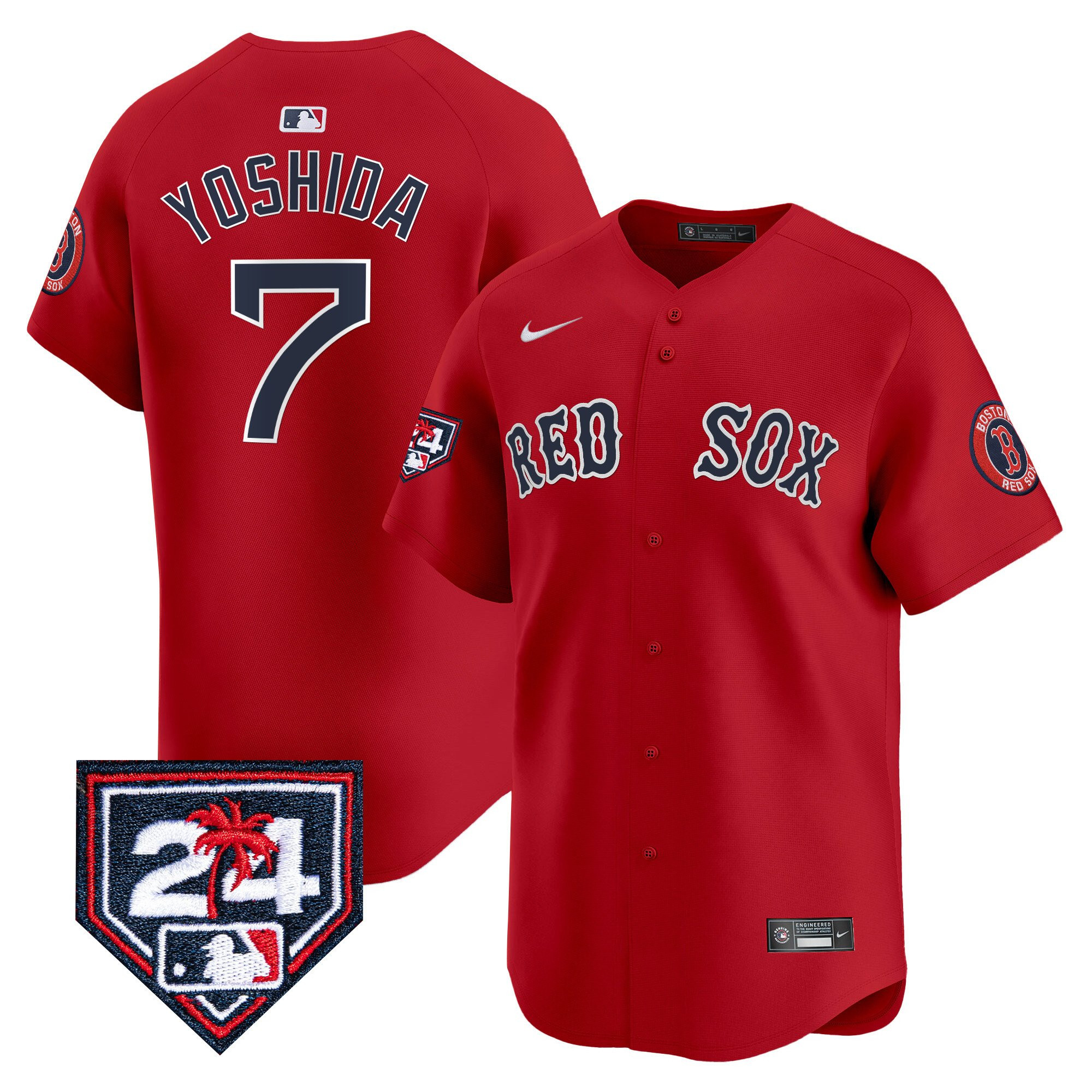 Masataka Yoshida 7 Boston Red Sox 2024 Spring Training Men Baseball Jersey - Red