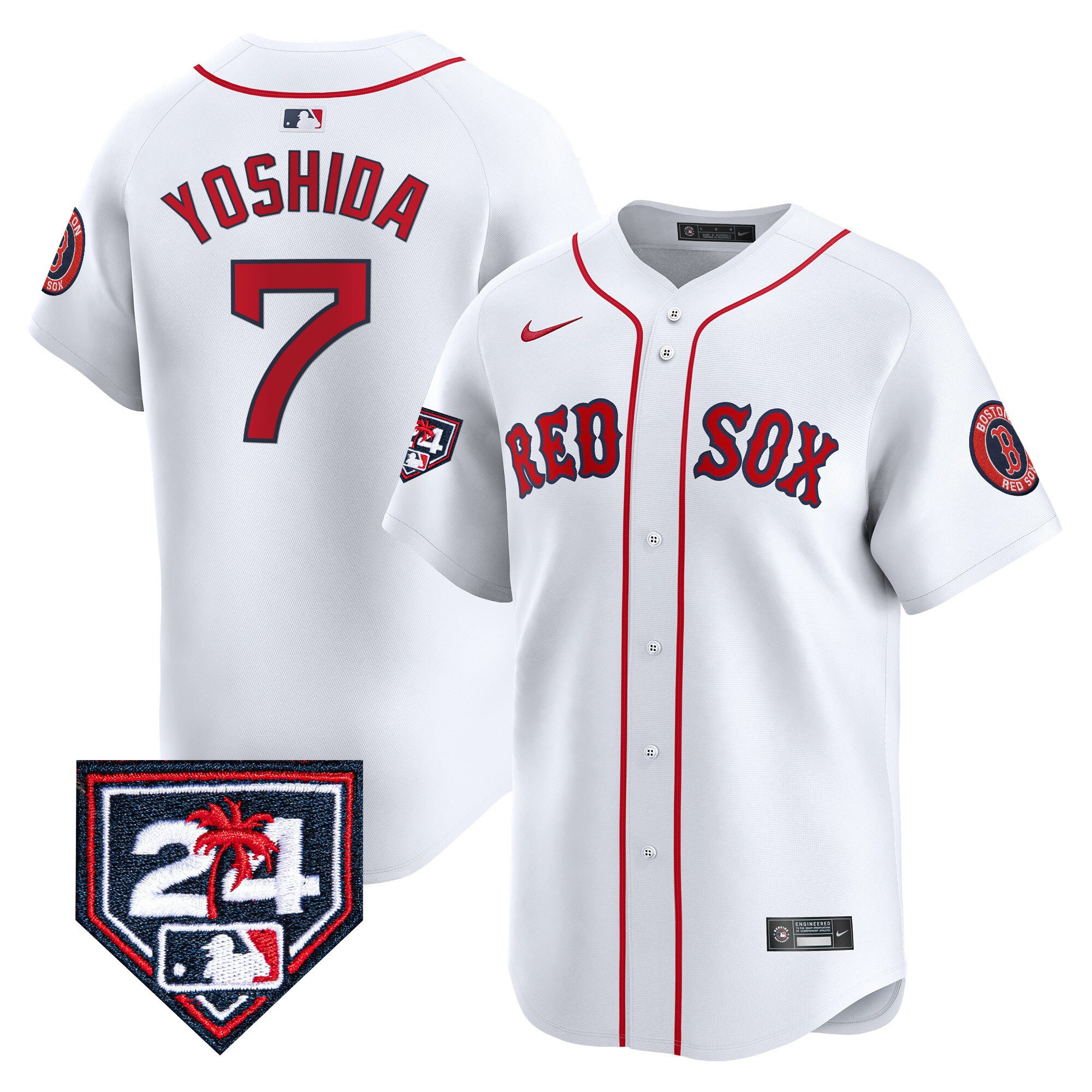 Masataka Yoshida 7 Boston Red Sox 2024 Spring Training Men Baseball Jersey - White