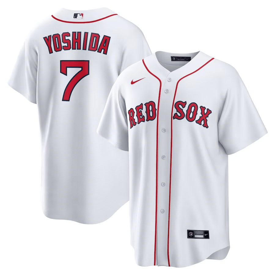 Masataka Yoshida 7 Boston Red Sox Home Men Baseball Jersey - White