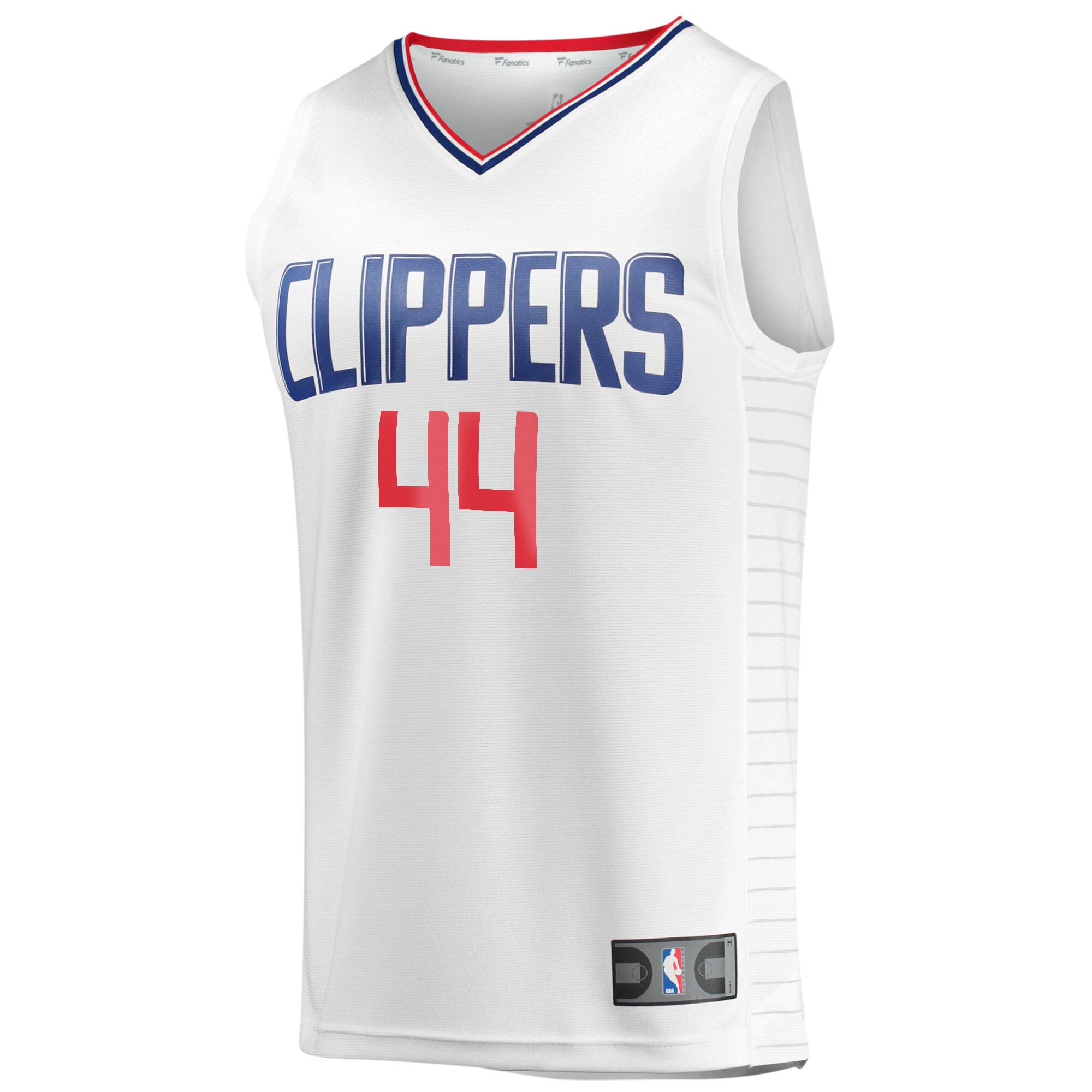 Alternative view of Mason Plumlee La Clippers Fanatics Fast Break Player Basketball Jersey - Association Edition - White