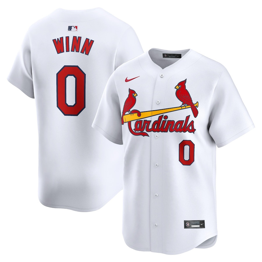 Masyn Winn 0 St. Louis Cardinals Home Limited Men Baseball Jersey - White 