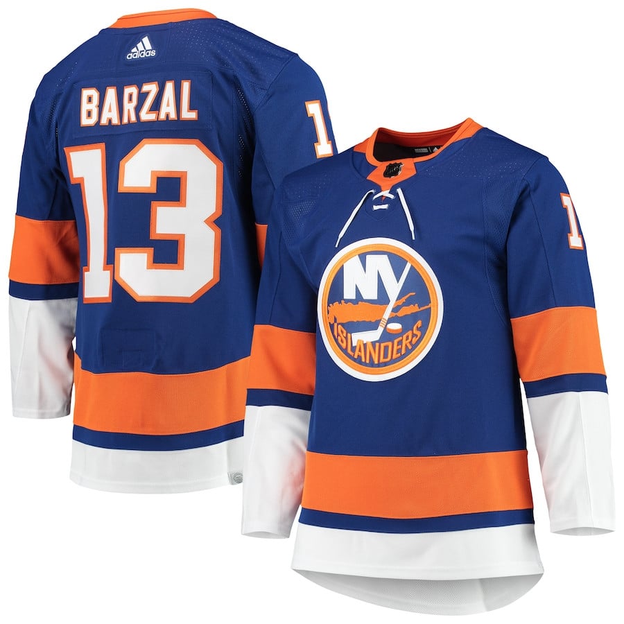 Mathew Barzal 13 New York Islanders Home Primegreen Men Hockey Jersey - Royal - JS852 