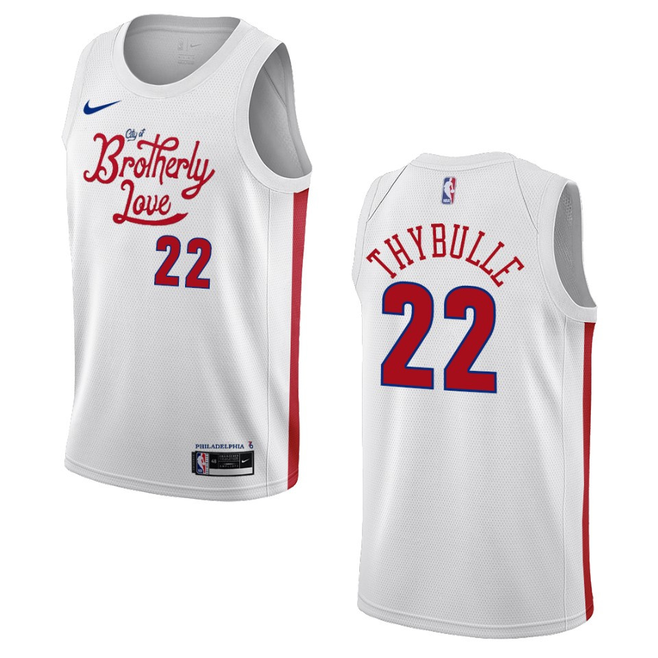 Matisse Thybulle City Edition Philadelphia 76ers 2022-23 White Swingman Basketball Jersey