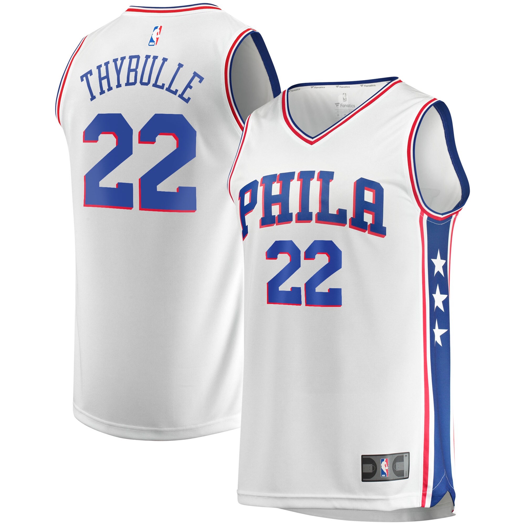 Alternative view of Matisse Thybulle Philadelphia 76ers Fanatics Branded Fast Break Replica Basketball Jersey - Association Edition - White