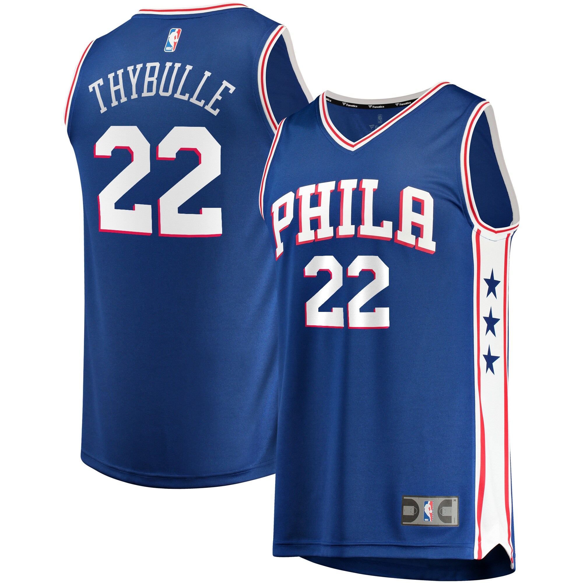 Alternative view of Matisse Thybulle Philadelphia 76ers Fanatics Branded Fast Break Replica Player Team Basketball Jersey - Icon Edition - Royal