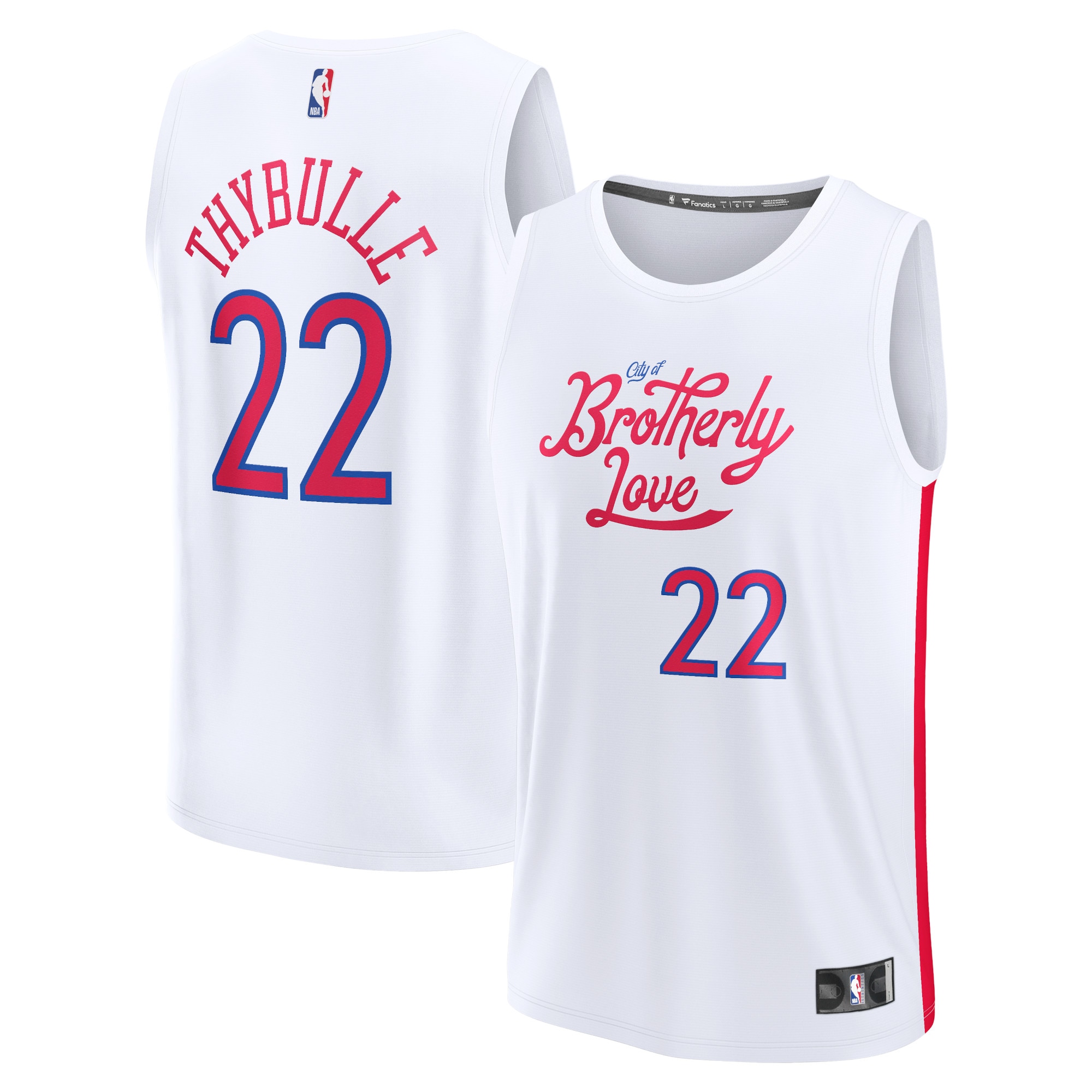 Matisse Thybulle Philadelphia 76ers Fanatics Branded Youth 2022/23 Fastbreak Basketball Jersey - City Edition - White