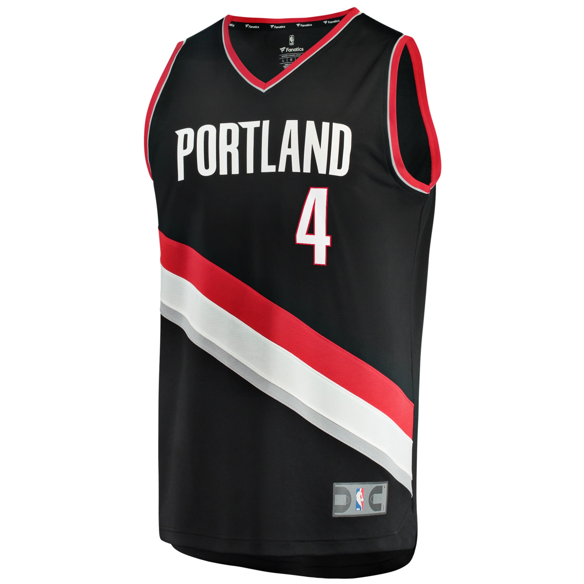Alternative view of Matisse Thybulle Portland Trail Blazers Fanatics Youth Fast Break Player Basketball Jersey – Icon Edition – Black