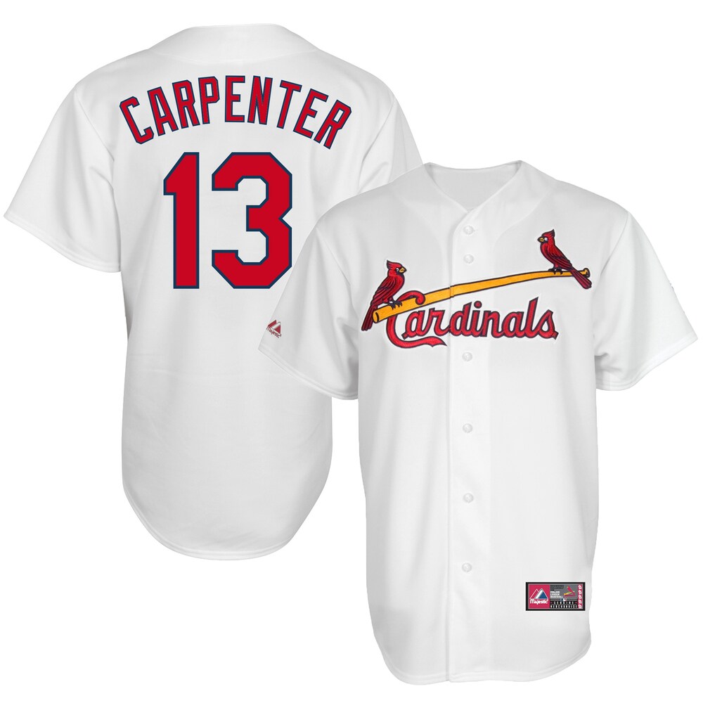 Matt Carpenter St. Louis Cardinals Majestic Cool Base Player Baseball Jersey - White