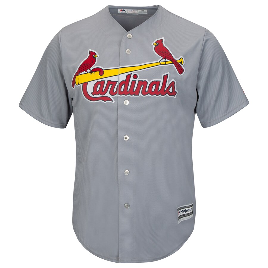 Alternative view of Matt Carpenter St. Louis Cardinals Majestic Official Cool Base Player Baseball Jersey - Gray