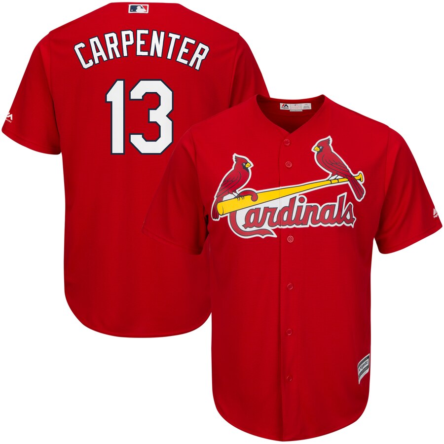 Matt Carpenter St. Louis Cardinals Majestic Official Cool Base Player Baseball Jersey – Scarlet