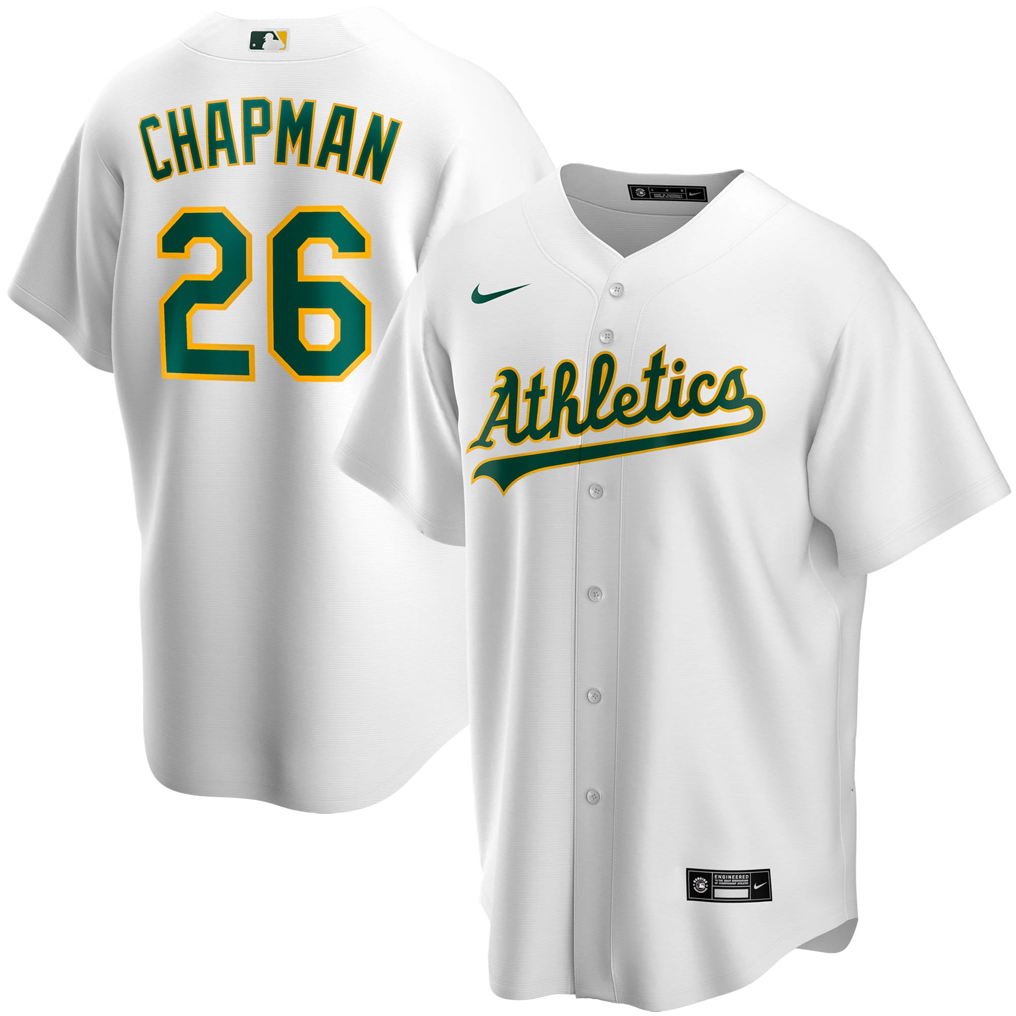 Matt Chapman Oakland Athletics Youth Alternate Replica Player Baseball Jersey - White