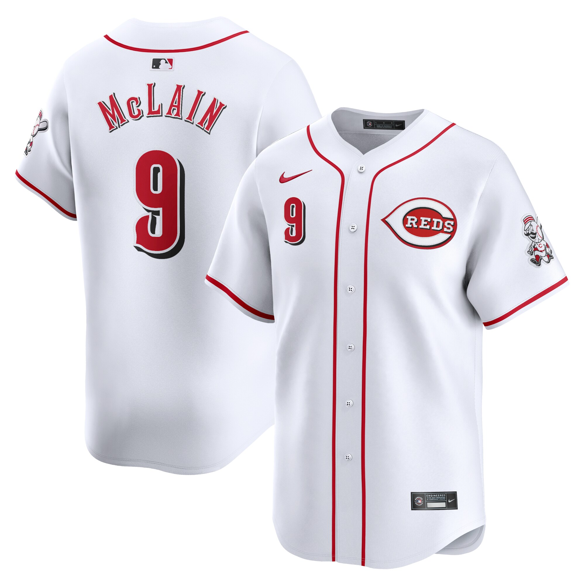 Matt Mclain Cincinnati Reds Home Limited Player Baseball Jersey - White