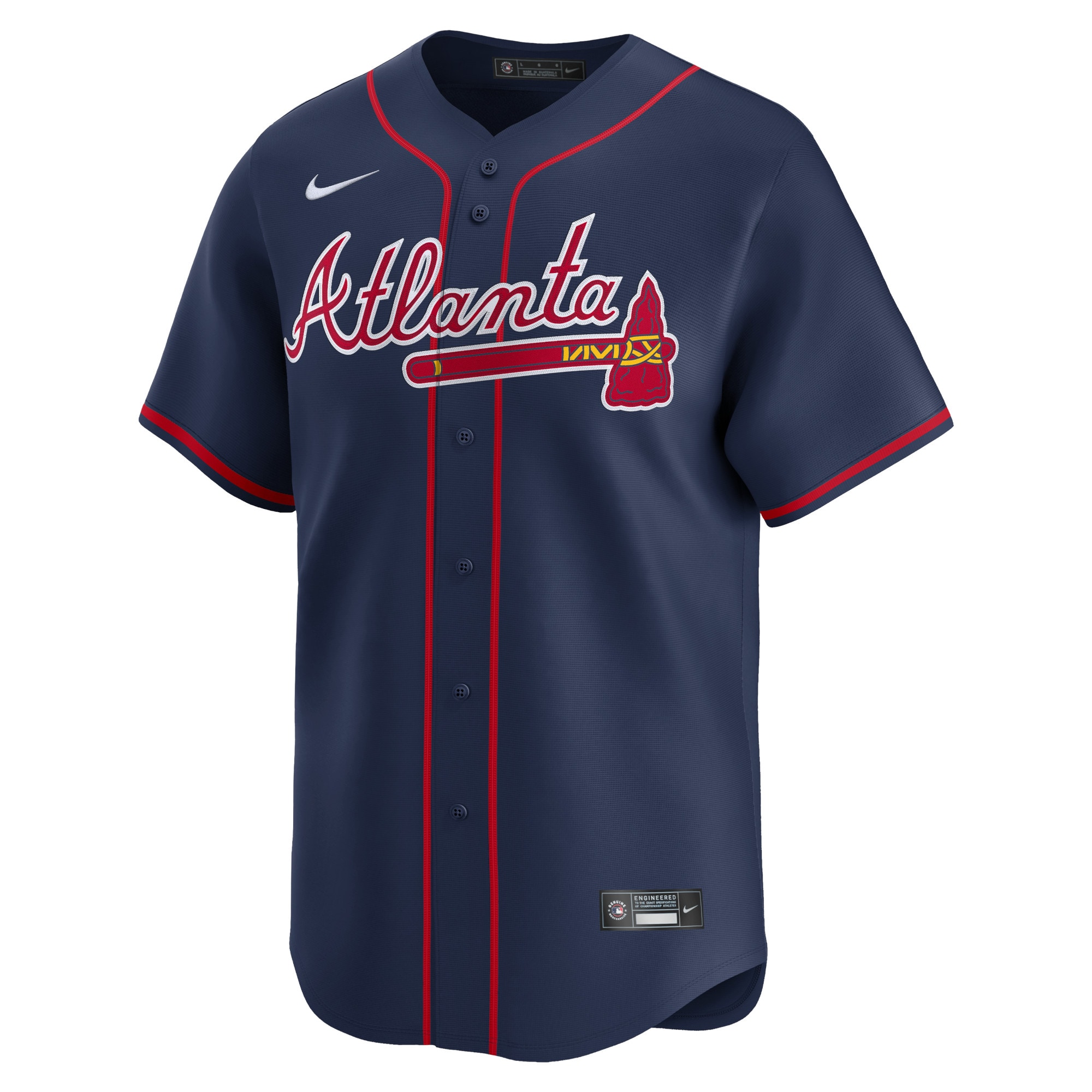 Alternative view of Matt Olson Atlanta Braves Alternate Limited Player Baseball JerseyÃƒâ€šÃ‚Â ÃƒÂ¢Ã¢â€šÂ¬Ã¢â‚¬Å“ Navy