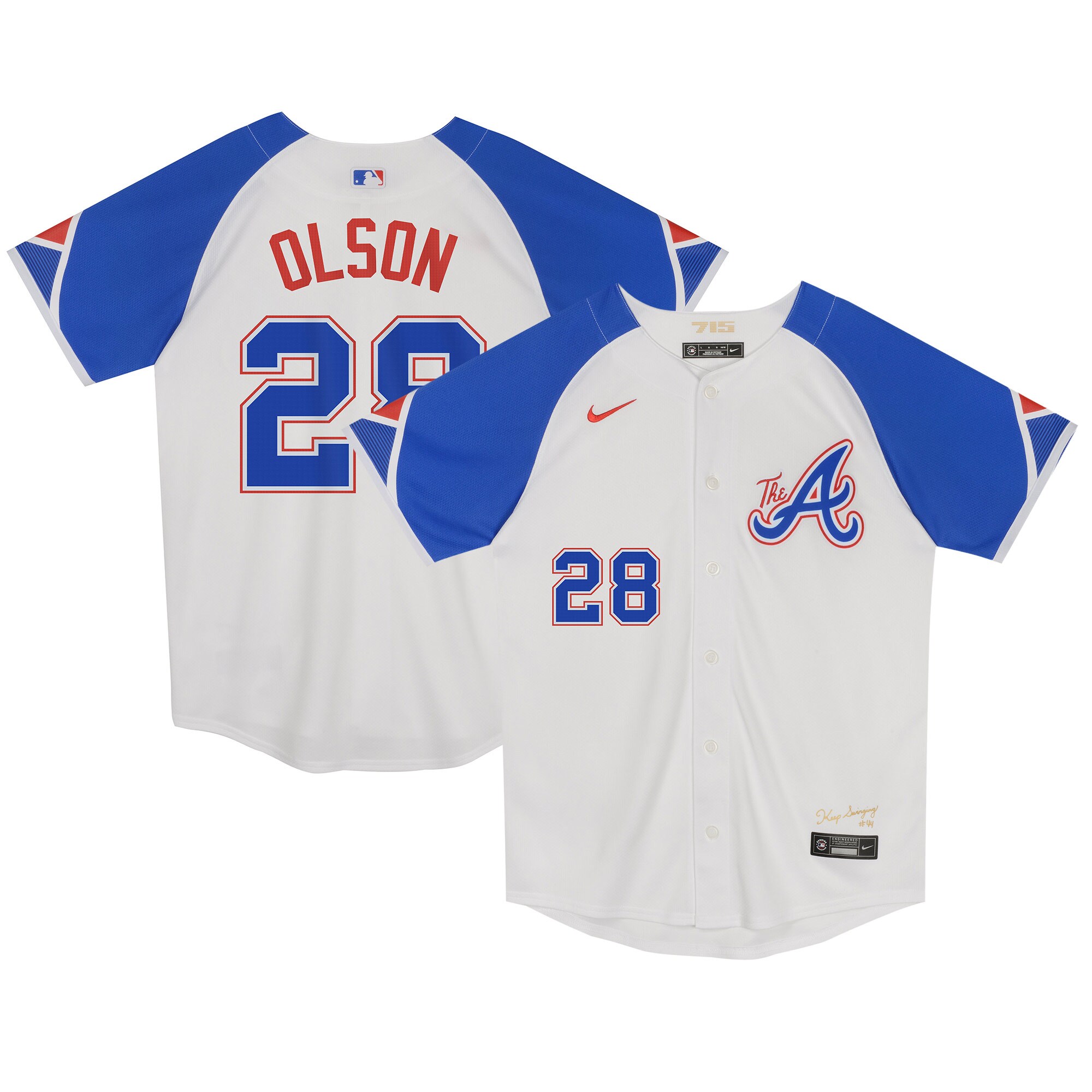 Matt Olson Atlanta Braves Preschool City Connect Limited Player Baseball Jersey - White