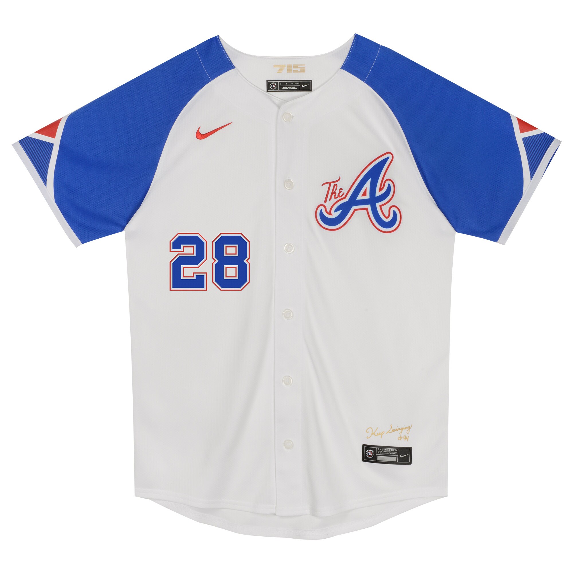 Alternative view of Matt Olson Atlanta Braves Preschool City Connect Limited Player Baseball Jersey - White