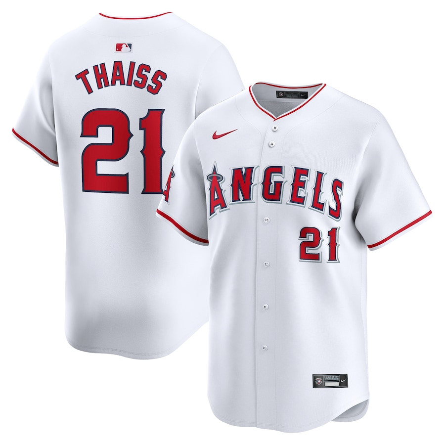 Matt Thaiss 21 Los Angeles Angels Home Limited Player Men Jersey - White 