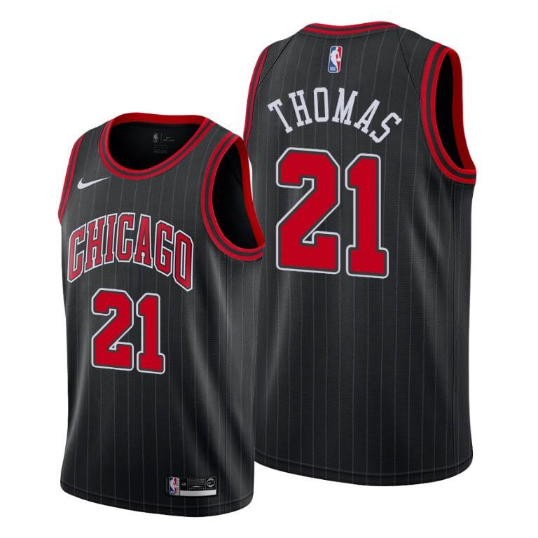 Matt Thomas Chicago Bulls Black Statement Edition Basketball Jersey 21 - Men Basketball Jersey - JS463 