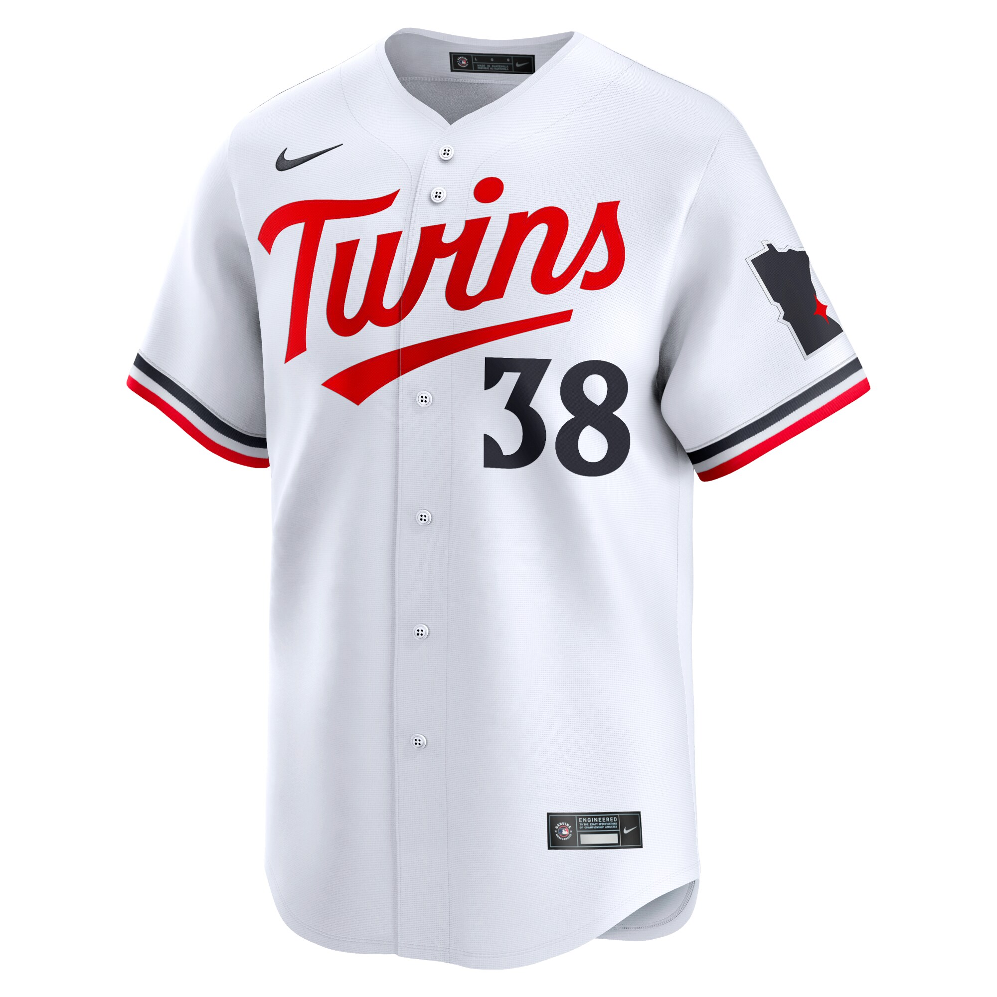 Alternative view of Matt Wallner Minnesota Twins Home Limited Player Baseball Jersey - White