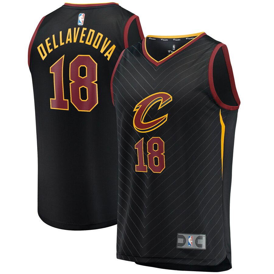 Matthew Dellavedova Cleveland Cavaliers Fanatics Branded Fast Break Replica Player Basketball Jersey – Statement Edition – Black