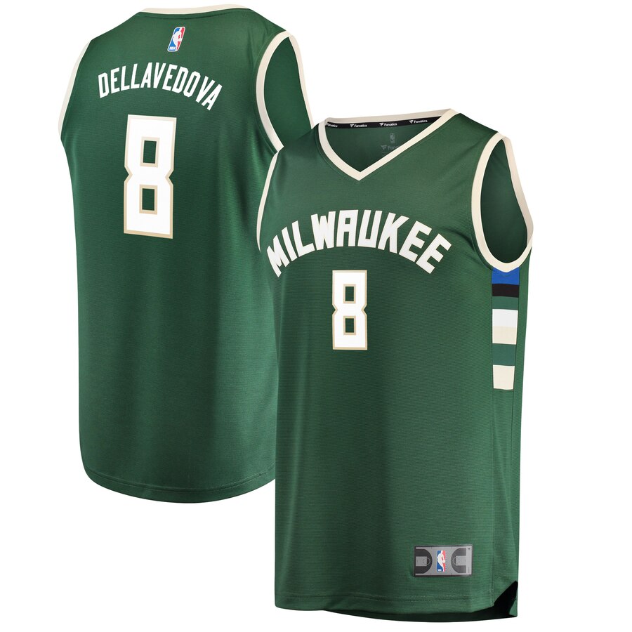 Matthew Dellavedova Milwaukee Bucks Fanatics Branded Fast Break Replica Basketball Jersey Green - Icon Edition