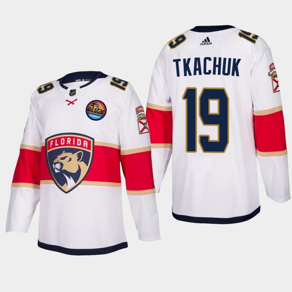 Matthew Tkachuk 19 Florida Panthers 2023 All-Star Patch Away White Jersey - JS394 