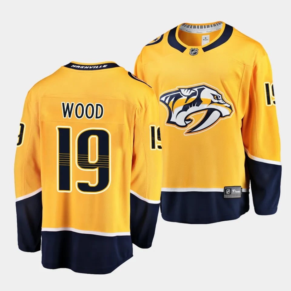 Matvei Michkov #19 Nashville Predators 2023 Draft Home Men Hockey Jersey - Yellow - JS210 