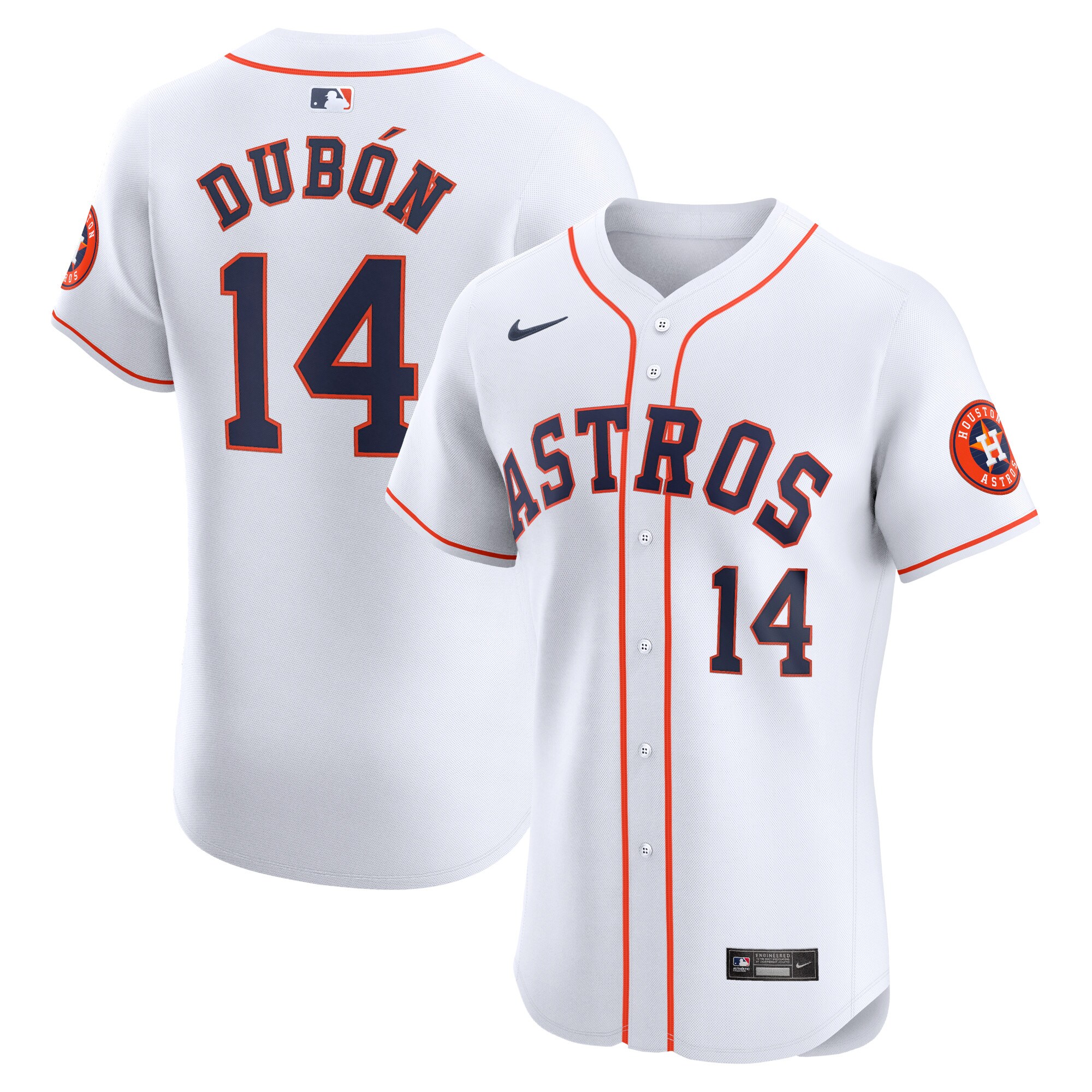 Mauricio Dubon Houston Astros Home Elite Player Baseball Jersey - White