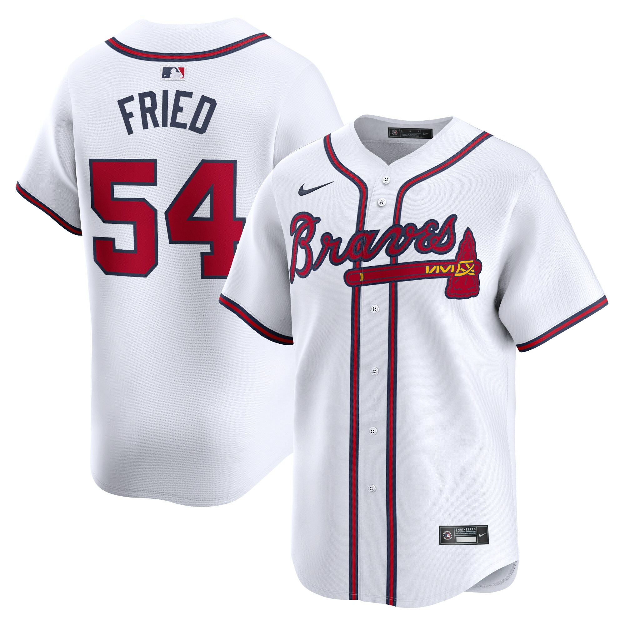 Max Fried Atlanta Braves Home Limited Player Baseball Jersey - White