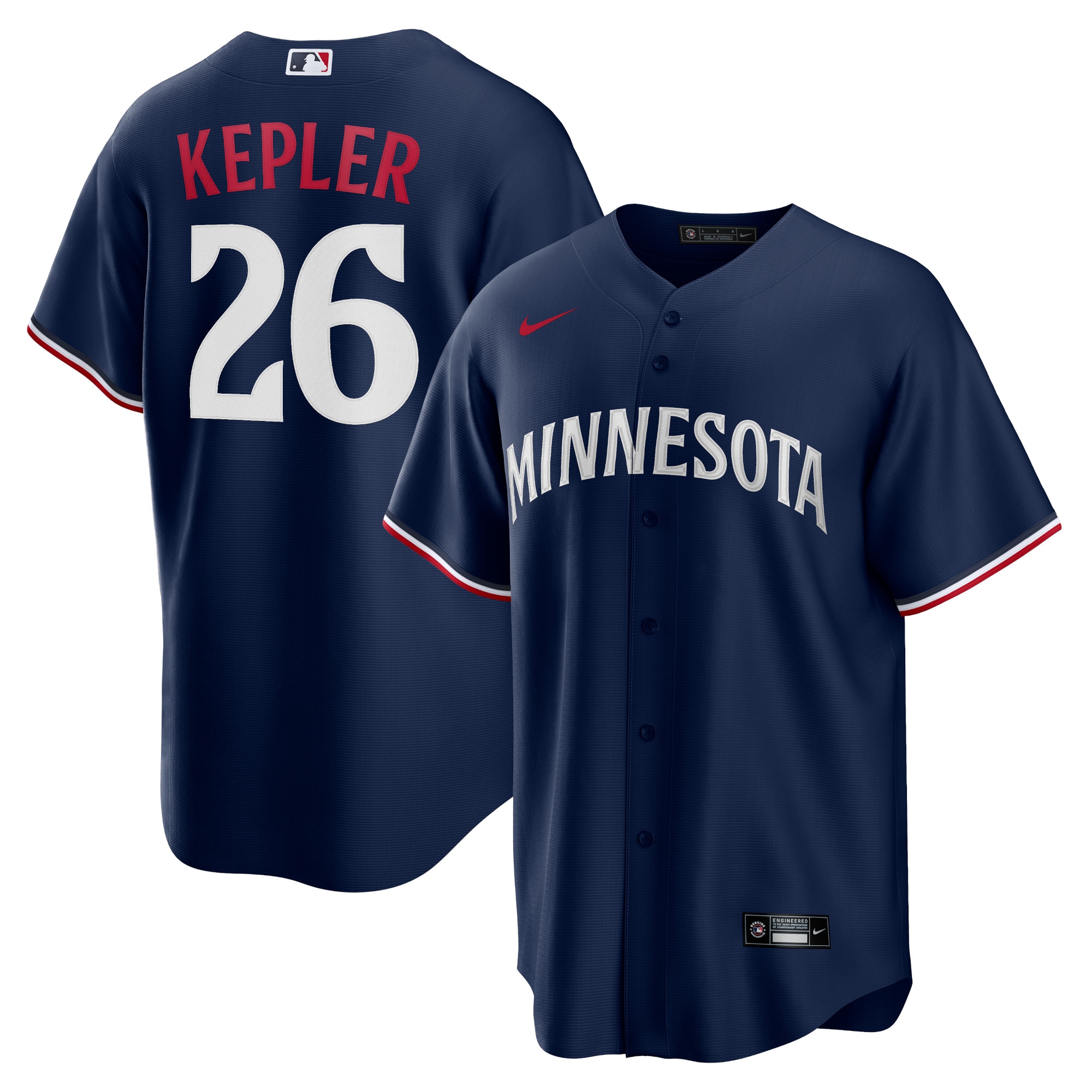 Max Kepler Minnesota Twins Alternate Replica Baseball Jersey – Navy